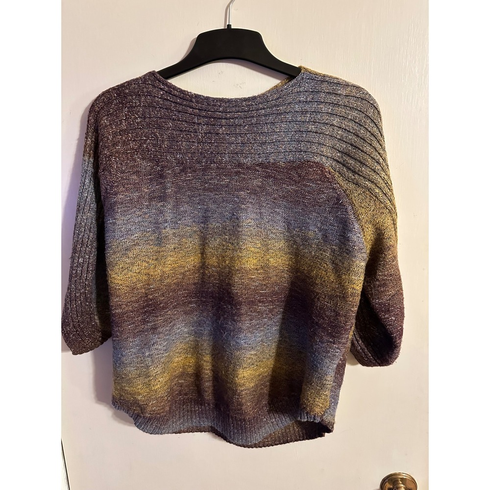 db established 1962 Women's 1X Ombre Knit Sweater 3/4 Sleeve Scoop Neck‎
